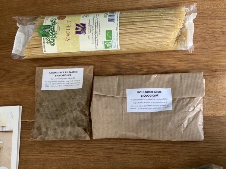 Spaghetti et sac de vrac