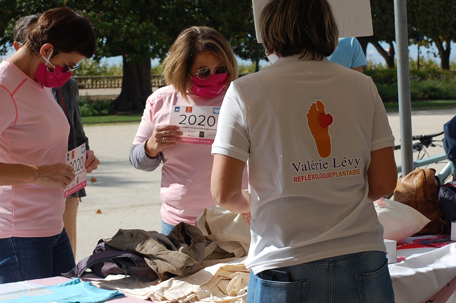Reflexologue et clientes la Montpellier Reine 2020