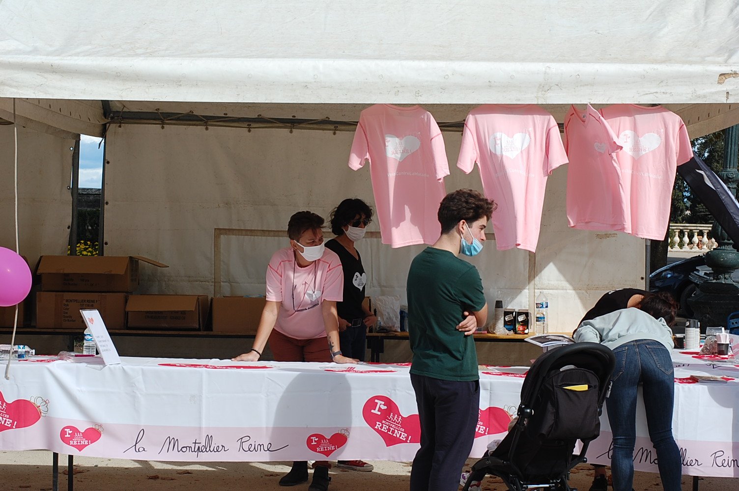 Stand de la course la Montpellier Reine au Peyrou à Montpellier